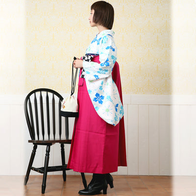 【リサイクル袴】袴 単品 販売品 中古 USED ピンク 袴87cm（身長145-152cm）ジュニア 卒業式 低身長コーデ ひよこ商店 （6838627400）【中古販売】