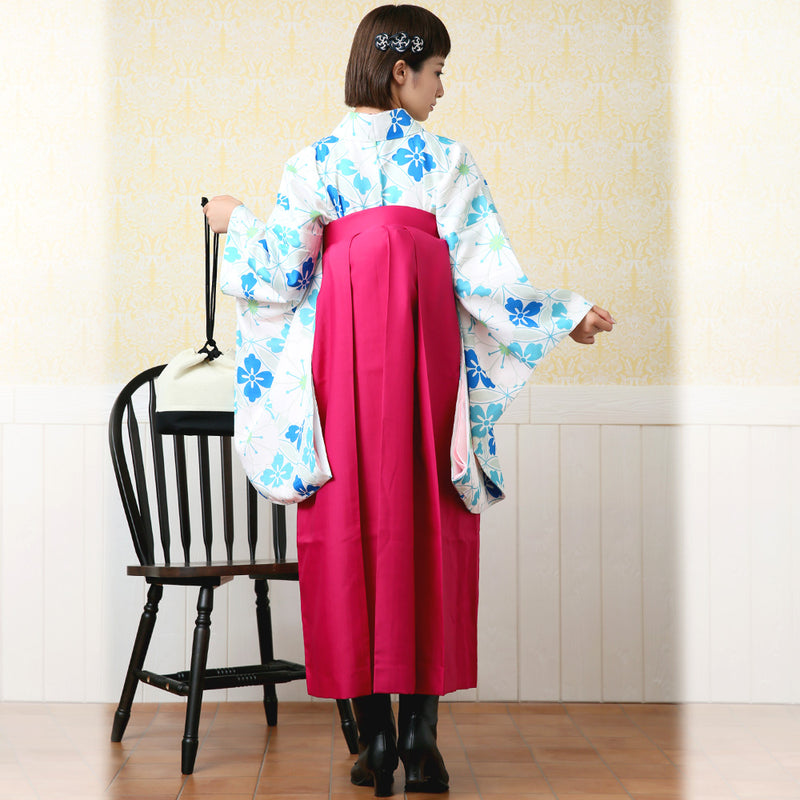【リサイクル袴】袴 単品 販売品 中古 USED ピンク 袴87cm（身長145-152cm）ジュニア 卒業式 低身長コーデ ひよこ商店 （6838627400）【中古販売】
