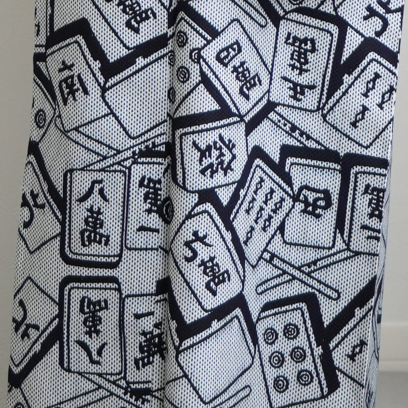 【utatane×注染工房 日本製小幅生地使用 メンズ浴衣3点セット ( ゆかた・帯・下駄 )  刺し子の麻雀牌】 奈良の職人さんの手染め キシダイキ (@daiki_kishi_) さん着用！（7361724601）