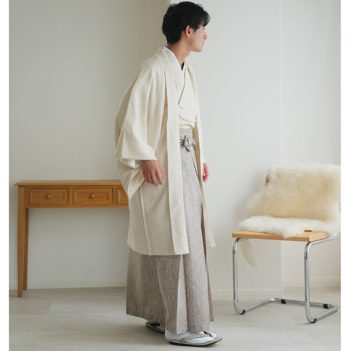 メンズ utatane 羽織袴5点セット（着物 / 羽織 / 袴 / 角帯 / 羽織紐