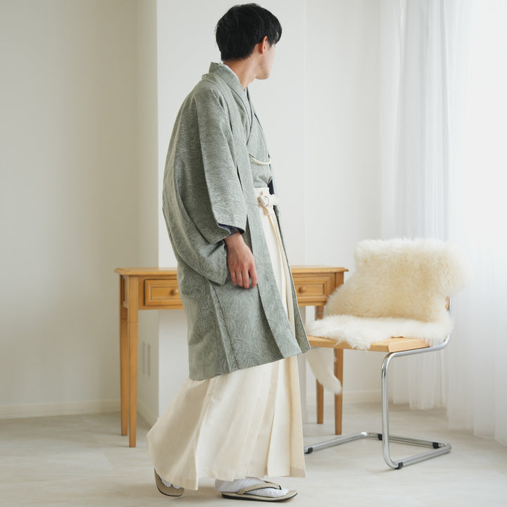 メンズ utatane 羽織袴5点セット(着物 / 羽織 / 袴 / 角帯 メンズ utatane 羽織袴5点セット(着物 / 羽織 / 袴 / 角帯