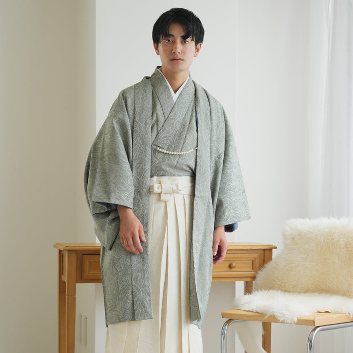 メンズ utatane 羽織袴5点セット（着物 / 羽織 / 袴 / 角帯
