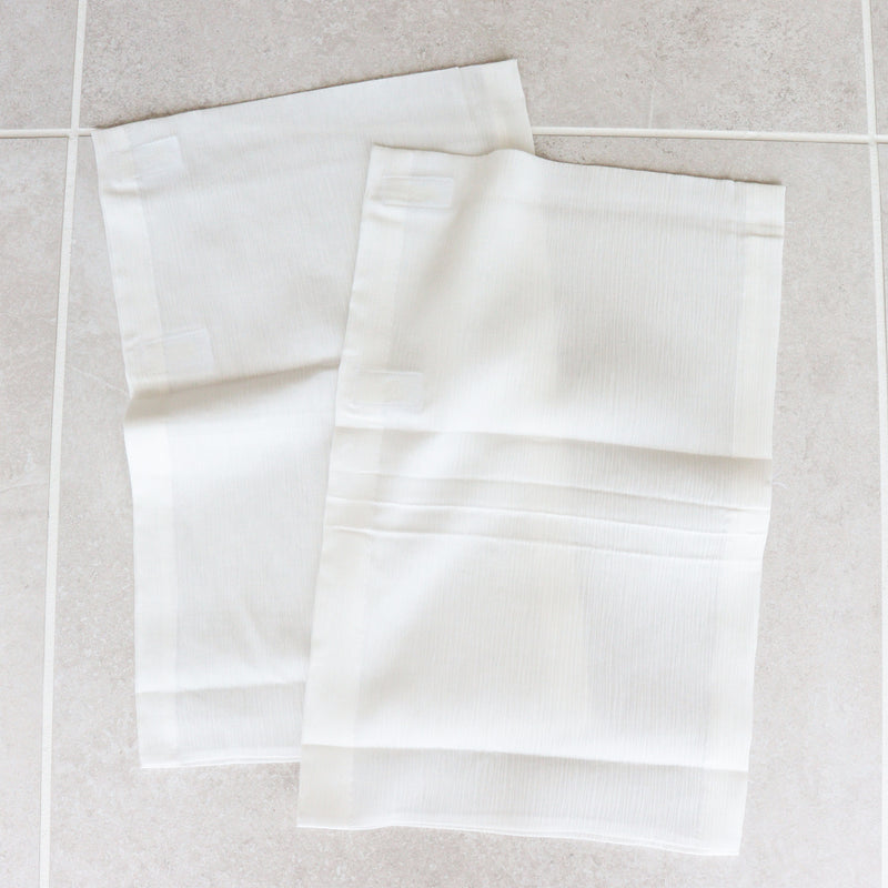 替え袖 襦袢用 替袖 綿キュプラ 楊柳 テープ付 襦袢別売り ホワイト レディース 日本製  （7733600100）