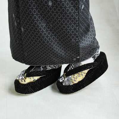 【ソックス足袋 単品】ストレッチ 日本製 フリーサイズ 靴下タイプ 口ゴム 和柄  こはぜ無し カジュアル（7787632401） 【取り寄せ品】