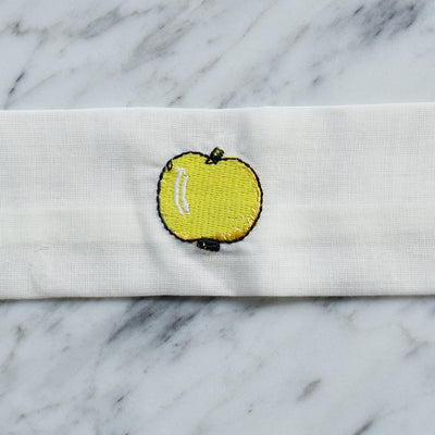 【utatane×Kuovi（クオヴィ）刺繍腰紐3本セット 果樹園（Orchard）イエロー】刺繍入り 腰ひも 北欧デザイン パラティッシ 着付け小物 並幅 並尺 （7791604700）