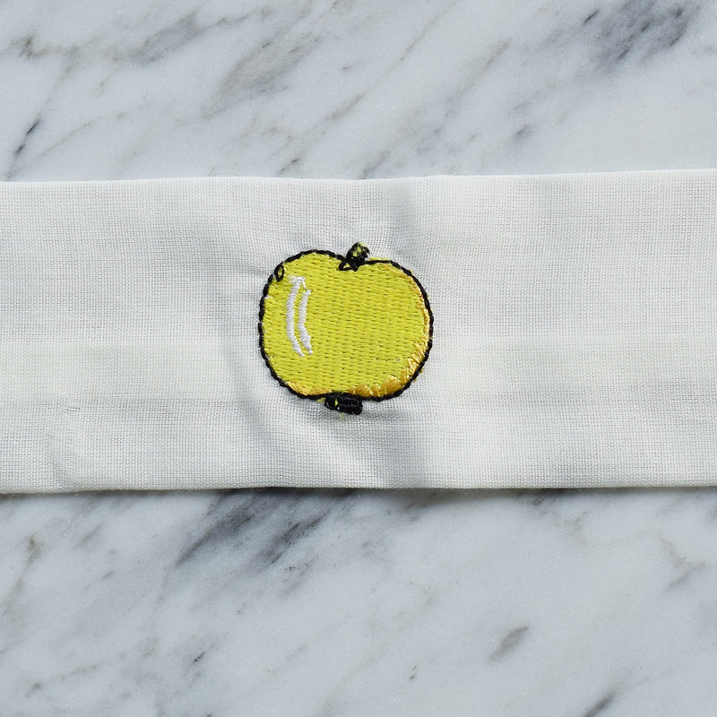 【utatane×Kuovi（クオヴィ）刺繍腰紐3本セット 果樹園（Orchard）イエロー】刺繍入り 腰ひも 北欧デザイン パラティッシ 着付け小物 並幅 並尺 （7791604700）