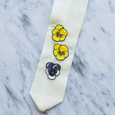 【utatane×Kuovi（クオヴィ）刺繍腰紐3本セット 果樹園（Orchard）イエロー】刺繍入り 腰ひも 北欧デザイン パラティッシ 着付け小物 並幅 並尺 （7791604700）