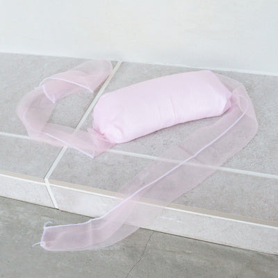 帯枕 帯まくら ピンク ソフト仕上げ 伊達すがた 紐付き 日本製 （7795601000）