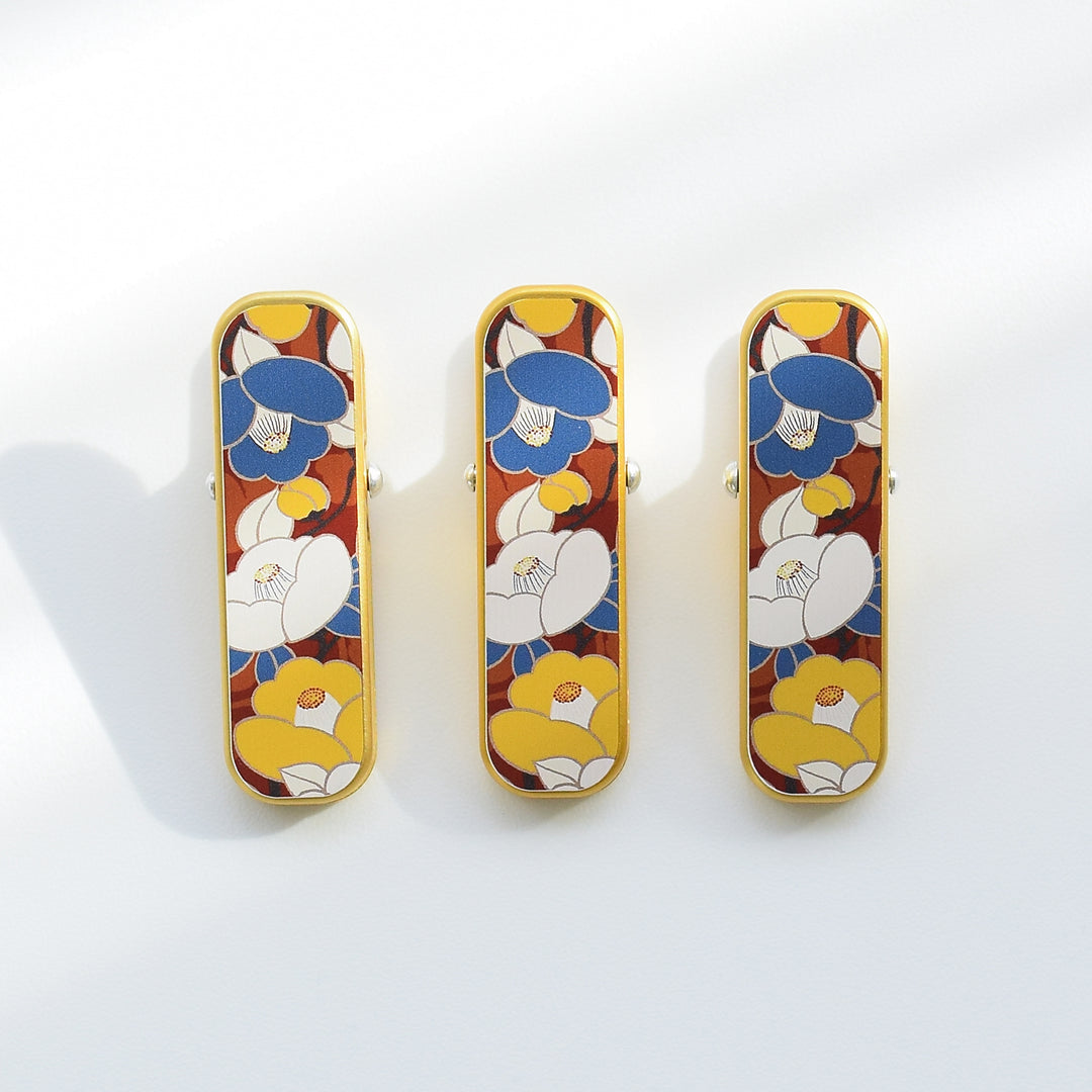 着物クリップ 大 3個セット】つばき 7cm 3点 着付け小物 着付け