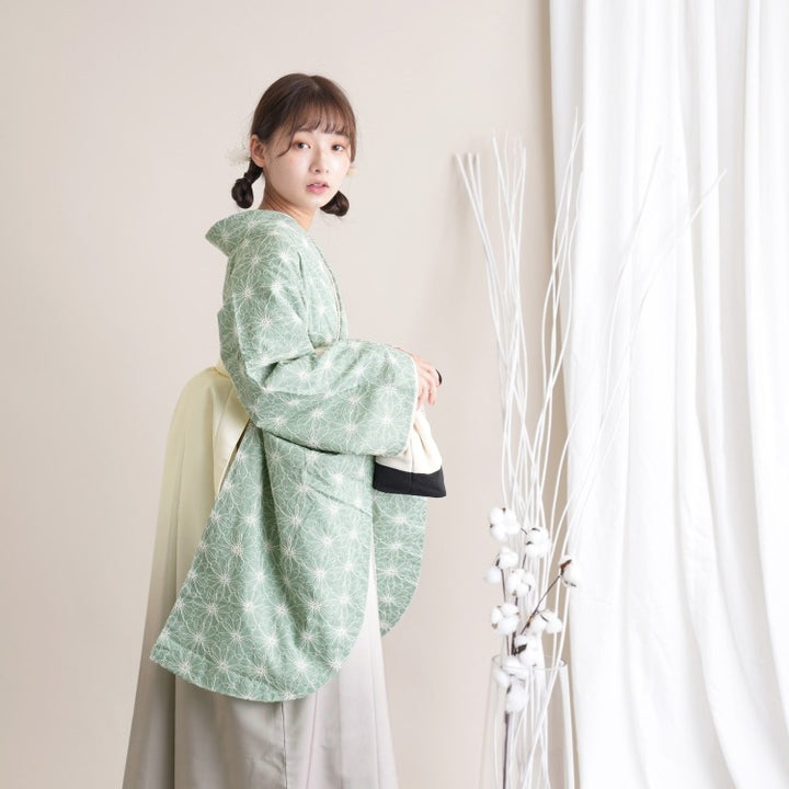 レンタル品】utatane 2尺袖 袴 17点セット 91cm レトロモダン系