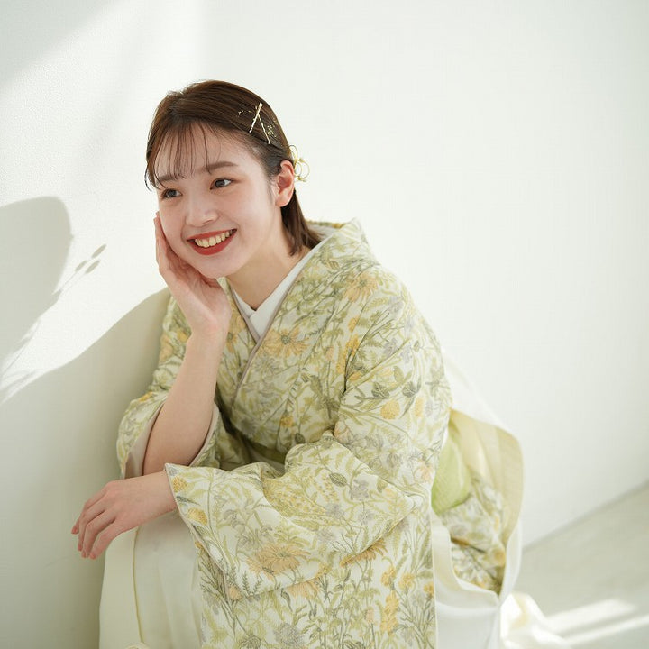 レンタル品】utatane 2尺袖 袴 17点セット 91-99cm レトロモダン