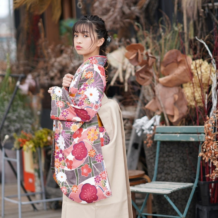 レンタル品】ひよこ商店 2尺袖 袴 15点セット 83-87cm レトロ