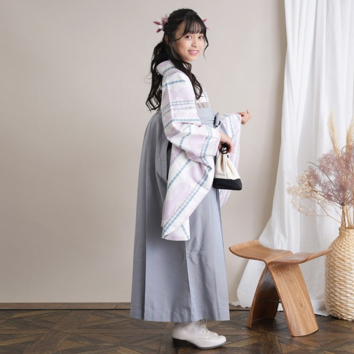 レンタル品】ひよこ商店 2尺袖 袴 15点セット 83-87cm 古典柄