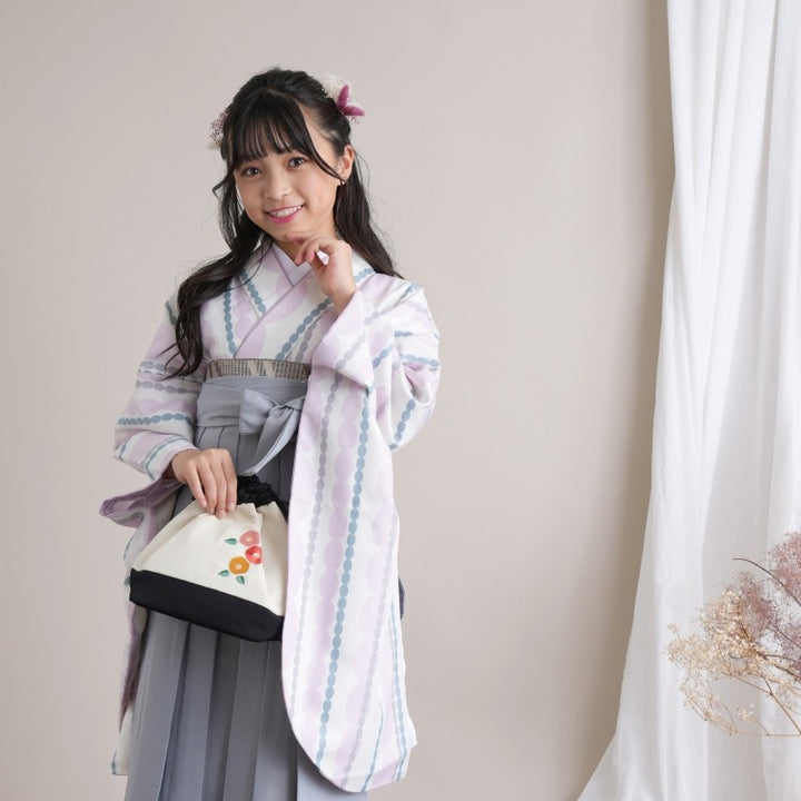 レンタル品】ひよこ商店 2尺袖 袴 15点セット 83-87cm 古典柄