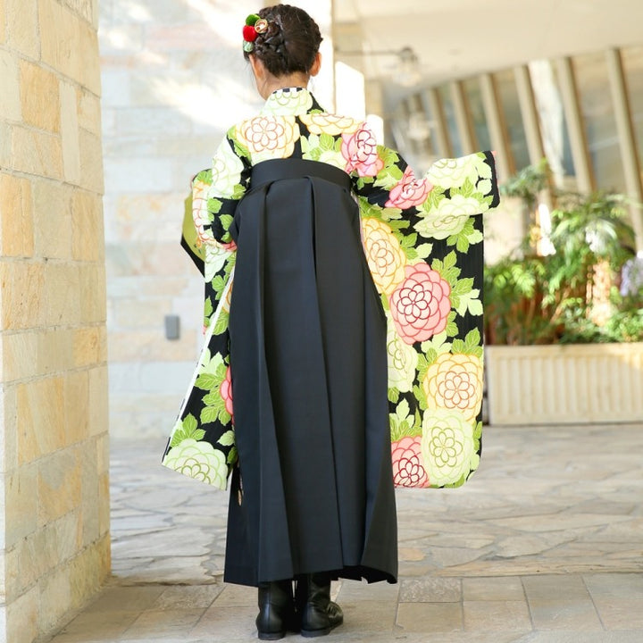 レンタル品】紅一点 2尺袖 袴 15点セット 87cm レトロモダン系