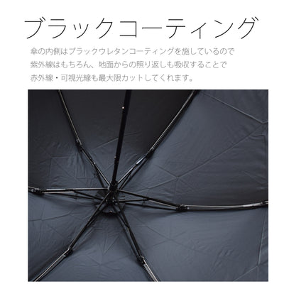 日傘 完全遮光 100％遮光 折りたたみ 50cm いぬハンドル（2512621701）【キットB】