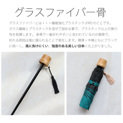 日傘 完全遮光 100％遮光 折りたたみ 50cm コンパクト（2512622501）【キットB】