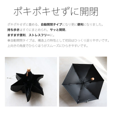 日傘 完全遮光 100％遮光 折りたたみ 50cm コンパクト（2512622501）【キットB】