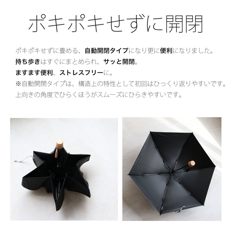 日傘 完全遮光 100％遮光 折りたたみ 50cm コンパクト（2512622501）【キットB】