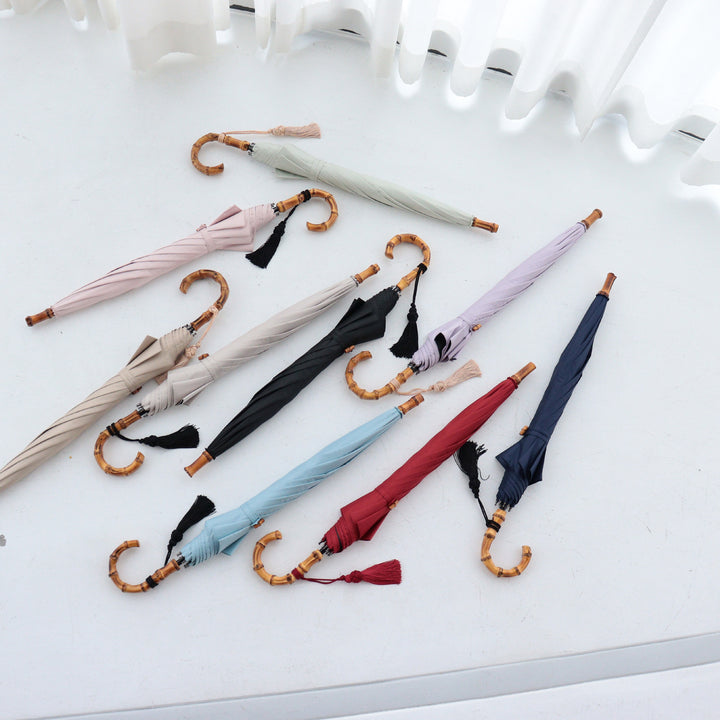 utatane 日傘（長傘） 一級遮光晴雨兼用 ベーシック系 無地 黒系