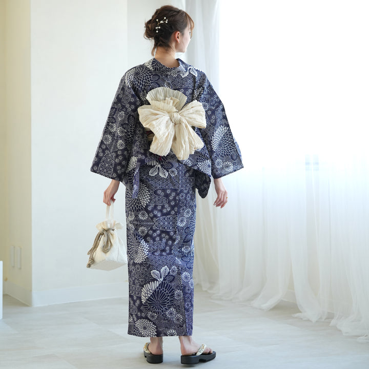 浴衣3点セット（浴衣/帯/下駄） utatane 注染 ゆかた